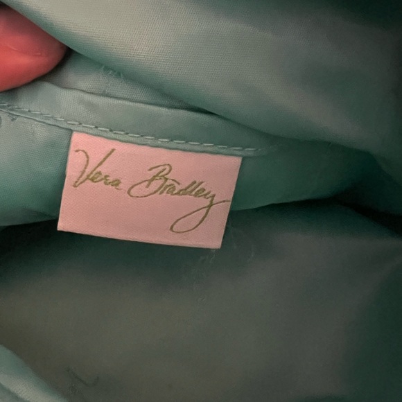 Vera Bradley Green Leaf Shower Vines Pattern Crossbody Hipster Bag - Picture 5 of 5